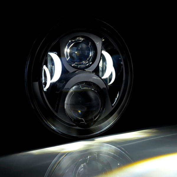 Lumen® - 7" Round Black Projector LED Headlights (H6024) - 图片 3